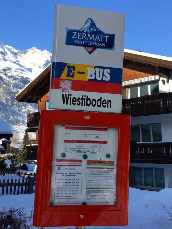 Haus Fleckstein Zermatt Wohnung Karibu Exterior foto