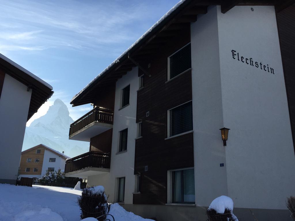 Haus Fleckstein Zermatt Wohnung Karibu Exterior foto