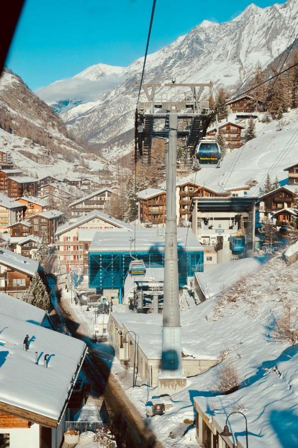 Haus Fleckstein Zermatt Wohnung Karibu Exterior foto